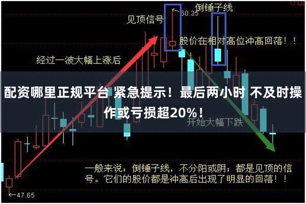 配资哪里正规平台 紧急提示！最后两小时 不及时操作或亏损超20%！