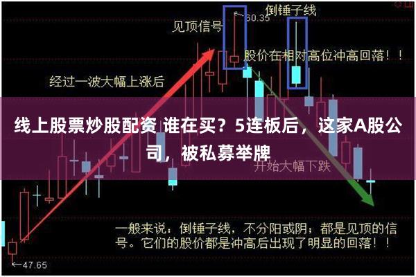 线上股票炒股配资 谁在买？5连板后，这家A股公司，被私募举牌